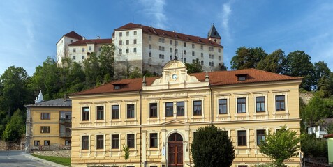Vimperk castle and Vimperk gymnasium, Czech Republic - 754822070