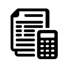 Obraz premium accounting icon, financial management symbol, bookkeeping graphic, finance symbol, audit icon, business accounting illustration, tax accounting symbol, financial report graphic