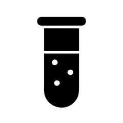 medical test tube icon, laboratory equipment symbol, science research graphic, chemistry experiment emblem, healthcare symbol, scientific analysis icon, medical lab test tube