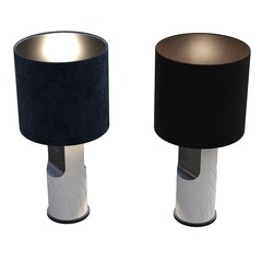 table lamp isolated on white background, room lamp, 3D illustration, cg render
