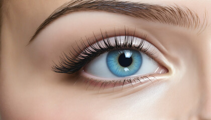 Elegant Light Blue Skin Product eye close up