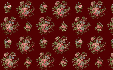 seamless pattern with flowers