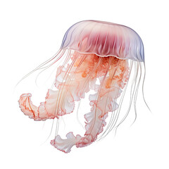Fototapeta premium white jellyfish isolated on white