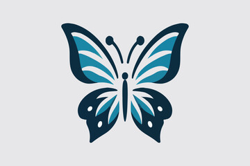 editable butterfly logo for feminine company very elegant logo