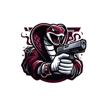 espoet snake mascot logo design. Vector illustration