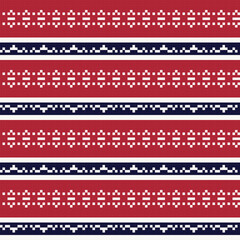 Christmas Fair Isle Seamless Pattern Design