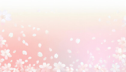 Fototapeta na wymiar 桜の花びらが舞う背景素材