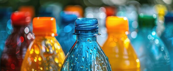 Macro view of biodegradable plastic, highlighting its role in reducing pollution and fossil fuel dependency