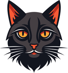 Timeless Elegance Classic Vector Illustration of a Cat Logo