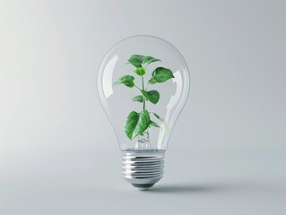 Eco Innovation Lightbulb Concept