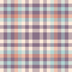 Cool vector textile check, repeatable patterns fabric tartan texture. Stripped seamless pattern plaid background in pastel and light colors.