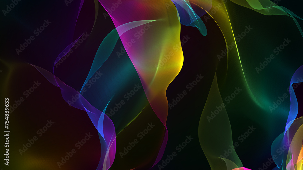 Poster abstract artistic colorful spectrum transparent turbulence wave background