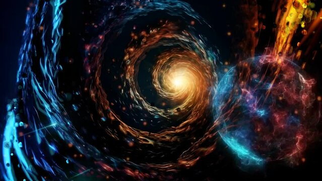 Live Wallpaper f&uuml;r Computer - Schwarzes Loch im Sternbild Skorpion.