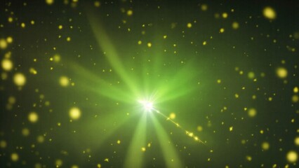 Obraz premium Black light burst, abstract beautiful rays of lights on a dark Green background with the color of yellow, golden sparkling backdrop, and blur bokeh