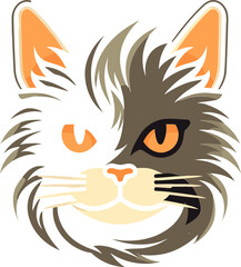 Mystical Majesty Regal Cat Logo Vector Design