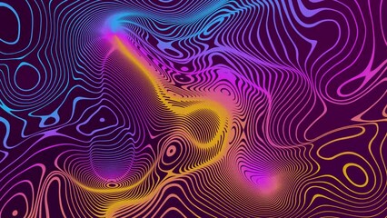 Colorful Abstract groovy background animation video