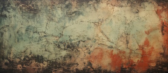 Obraz premium The painting features a bold combination of red, white, and black colors creating a striking and dynamic background with a grungy texture. The colors are blended in a way that brings depth and
