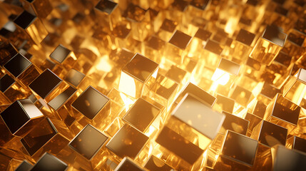 Abstract 3D crystal background