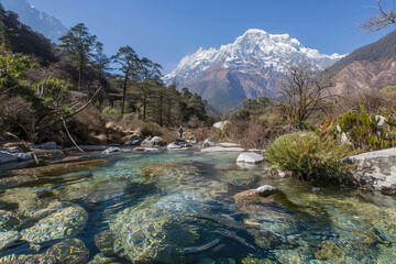 A stunning image capturing the pristine mountain resources that supply drinking water