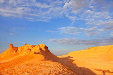Beautiful landscape at Ong Jmal in Eriguet dunes, Chott el-Gharsa, Tunisia - 754850478