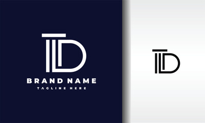 letter D pillar logo