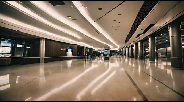 Airport at night