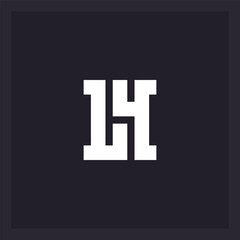Obraz premium L4 - abstract logotype or icon. Creative combination of letter L and number 4.