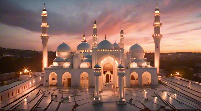 the mosque at nightI