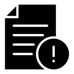 File document with exclamation mark