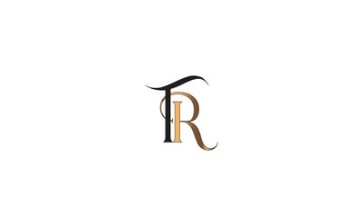 TR, RT, R, T Abstract Letters Logo Monogram
