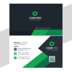 Modern Unique Business Card Design Template