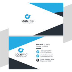Modern Unique Business Card Design Template