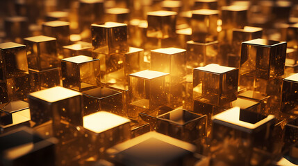 Crystal abstract background with bokeh effect