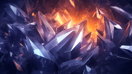 Amazing macro close-up of geometric crystal structures