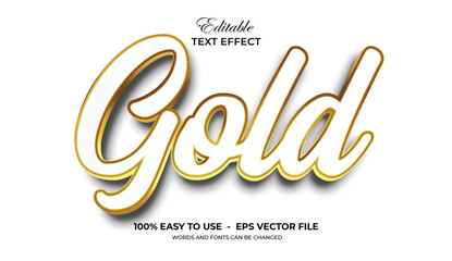 Gold Luxury 3D Text Effect