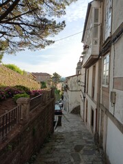 Rúa da Costa Vella en Santiago de Compostela, Galicia