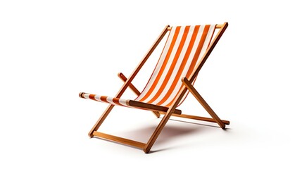 Deck, Beach Chair on a white background.