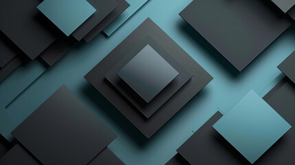 Black and Cyan abstract shape background presentation design. PowerPoint and Business background.