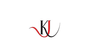 KJ, JK , J , K , Abstract Letters Logo Monogram	