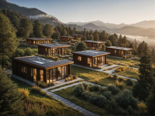 A beautiful modern secluded and secure charming communal living community