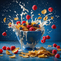 photo fruit salad spilling on the floor was a mess of vibrant colors and textures generative ai1