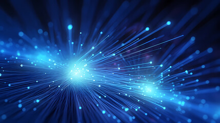 Fototapeta premium Colorful abstract background representing fiber optics and communication over the internet concept