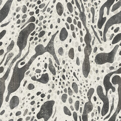 A seamless abstract pattern with ink splashes. - 754869221