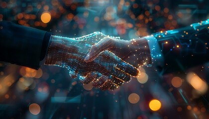 Leadership in Transition: Embracing AI Technology through Holographic Handshake