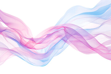 A pink and blue abstract background featuring flowing fabric. - 754870660