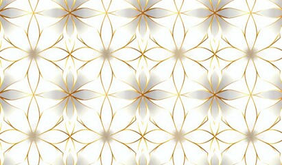 A white background featuring an intricate gold pattern design.