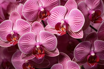 Delicate Orchid pink flower nature. Tropical plant. Generate Ai