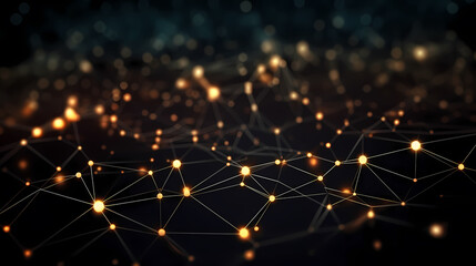 Fototapeta premium Abstract background of future network technology and network connections