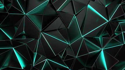 Black and Mint abstract shape background presentation design. PowerPoint and Business background.