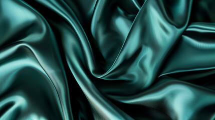 Obraz premium Black and Mint silk background